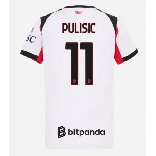 AC Milan Christian Pulisic #11 Replik Auswärtstrikot Damen 2025-26 Kurzarm AC Milan Christian Pulisic #11 Replik Auswärtstrikot Damen 2025-26 Kurzarm